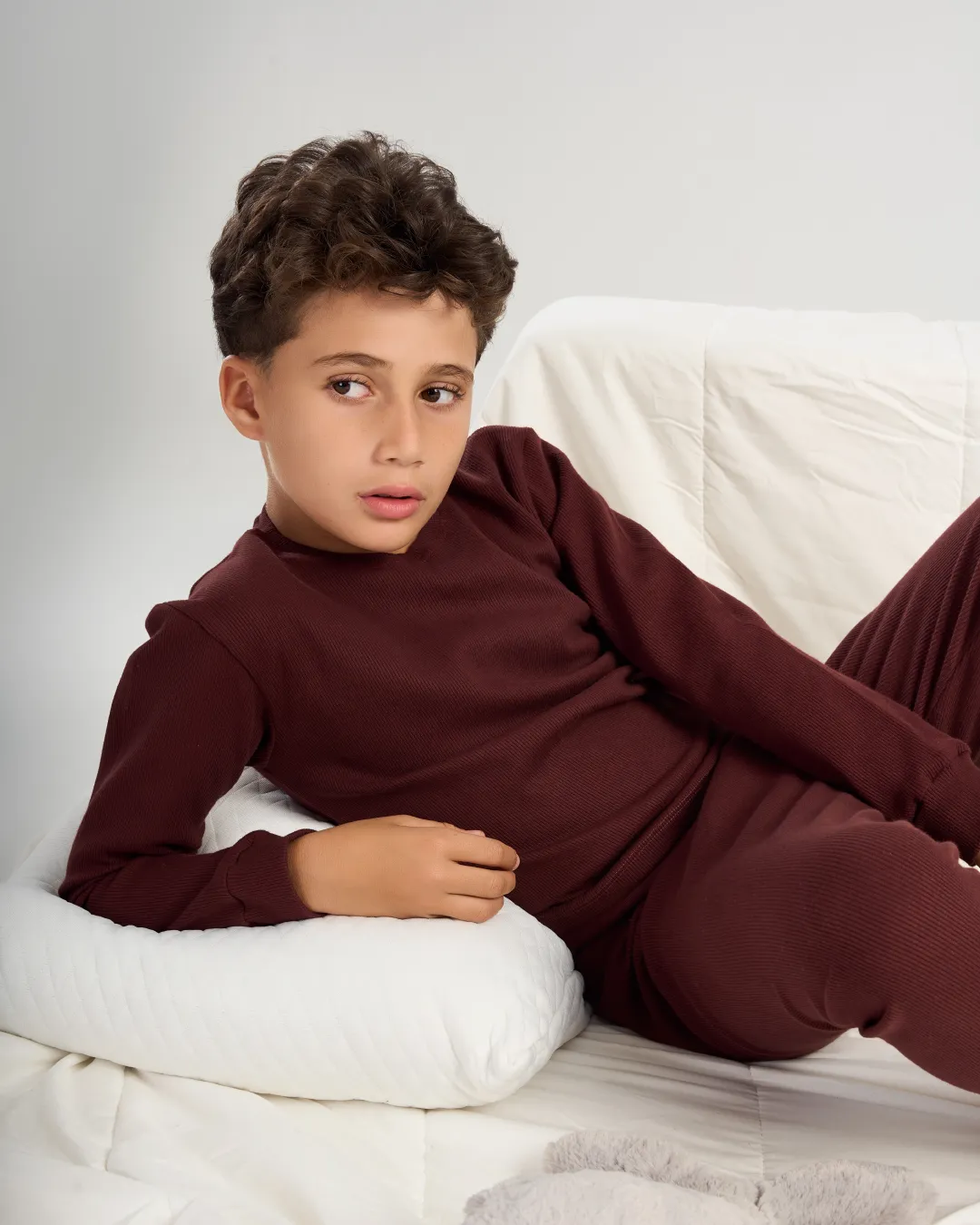 طقم تدفئه اطفالي مضلع