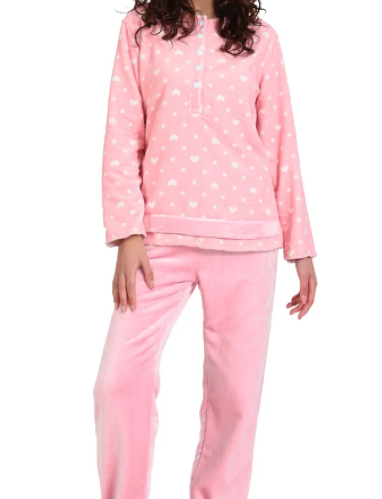 Γυναικεία αφράτη πιτζάμα polar fleece LYDIA #21558