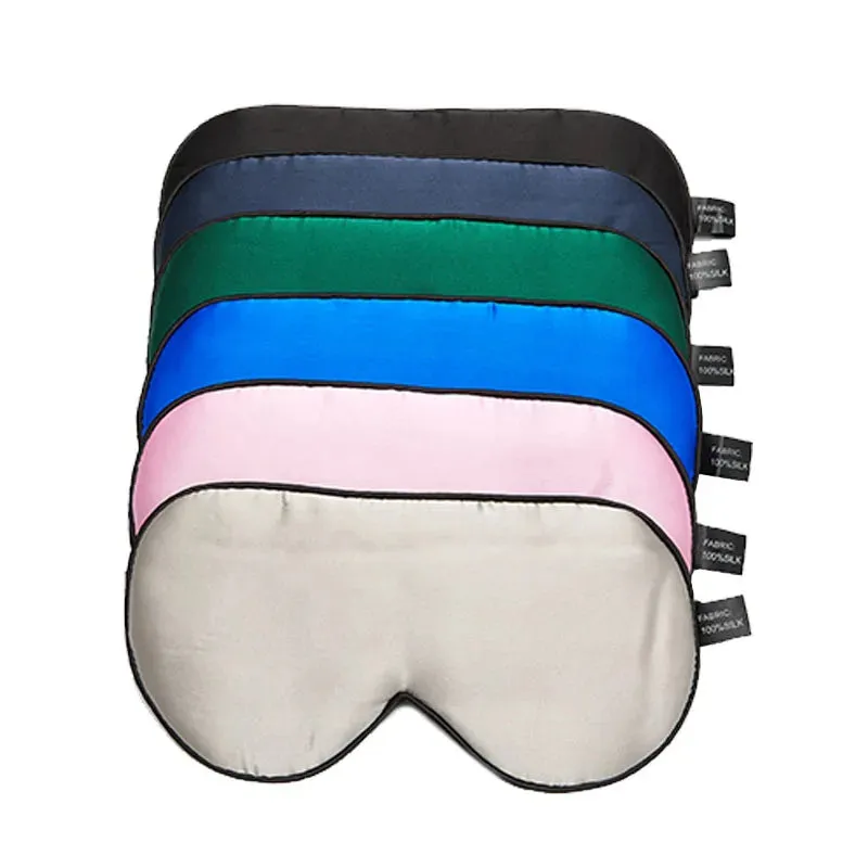 100% Natural Mulberry Silk Sleep Mask Soft Blindfold Smooth Eye Mask Sleeping Aid Eyeshade Eye Cover Patch Bandage Comfort