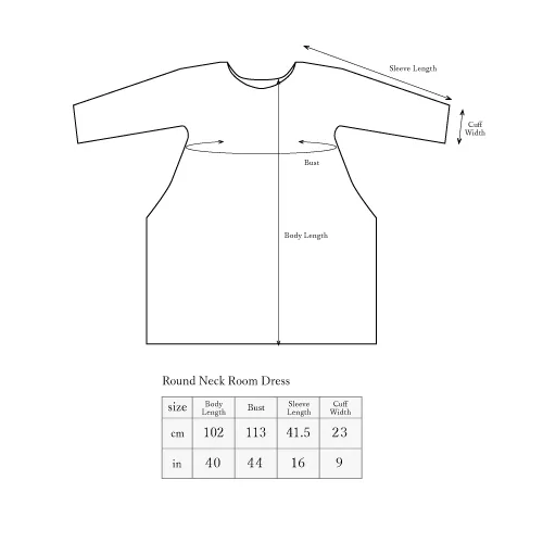 2 Layered Gauze Round Neck Room Dress [Chambre de D KYOTO]