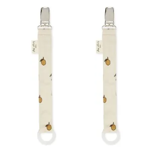 2 Pack Pacifier Strap, Lemon