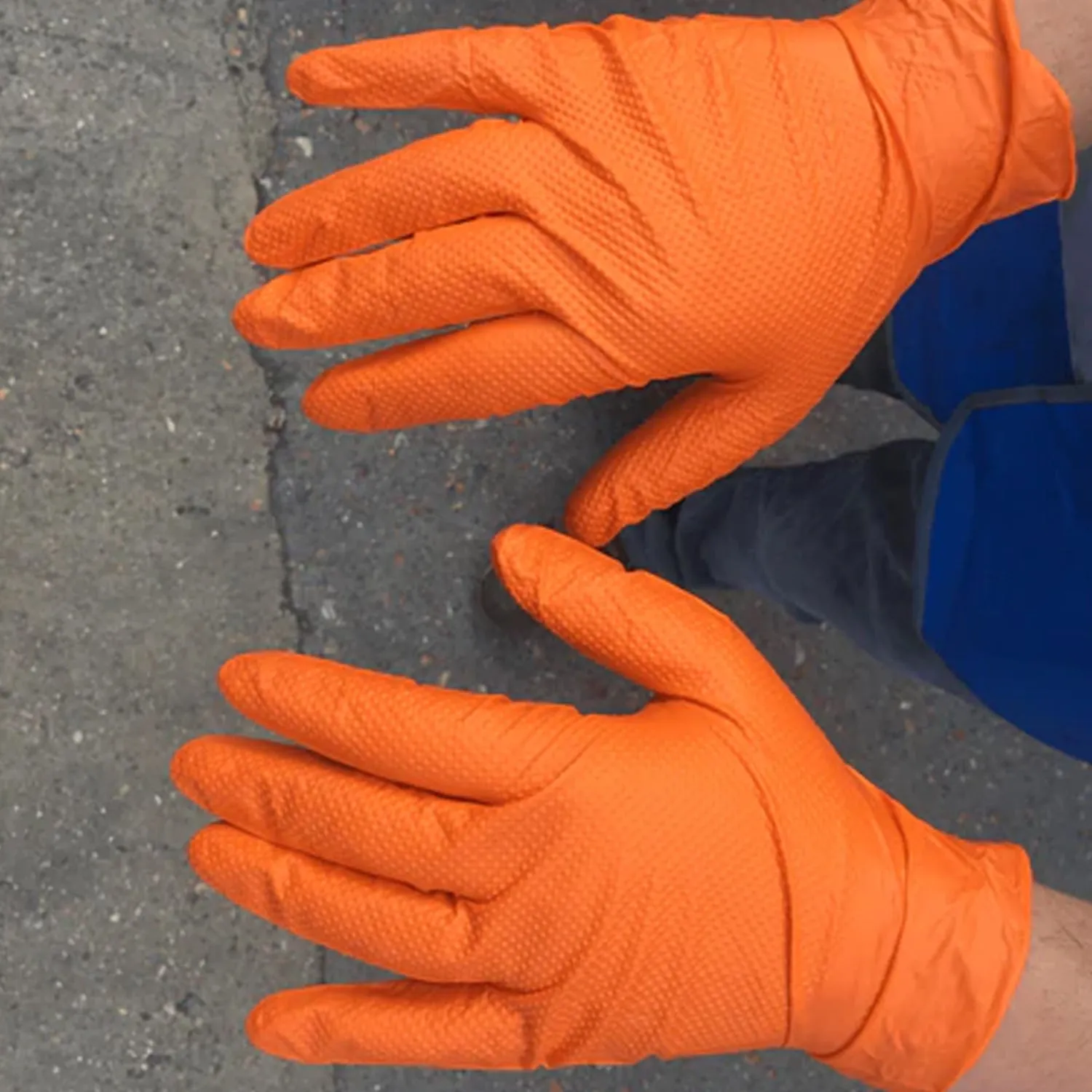 2 Pairs Large Orange Gloves, Washing, Gardening, Cleaning