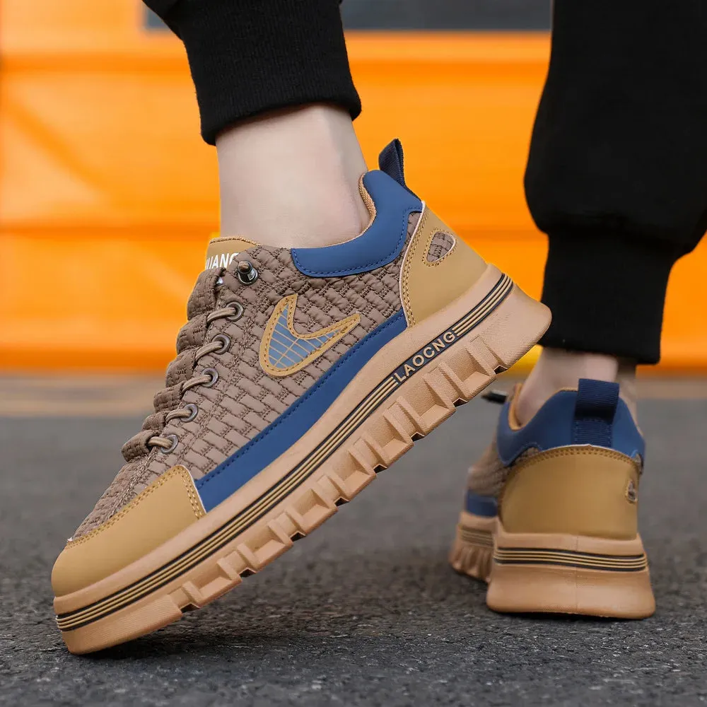 2024 Men’s Chunky Fashion Sneakers - Non-Slip Luxury Designer Platform Shoes, Casual Vulcanized Board Shoes