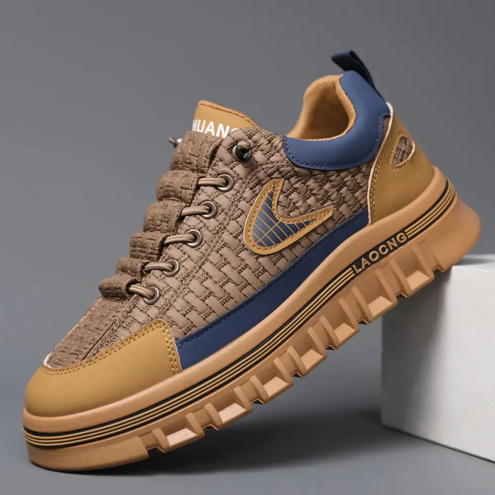 2024 Men’s Chunky Fashion Sneakers - Non-Slip Luxury Designer Platform Shoes, Casual Vulcanized Board Shoes