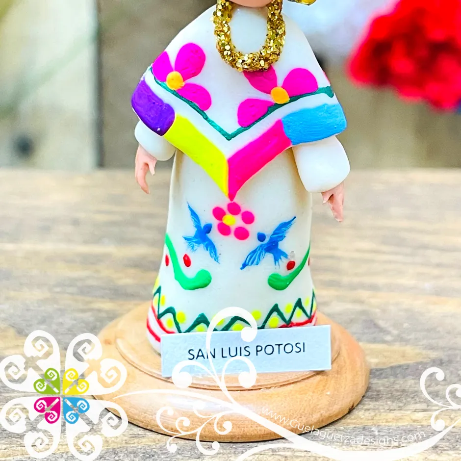 24- San Luis Potosi Little Doll Figurine - Fondant Doll