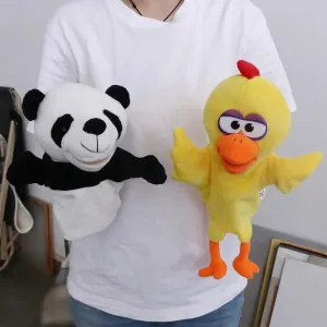24cm Adorable Plush Animal Hand Puppet for Fun Family Games