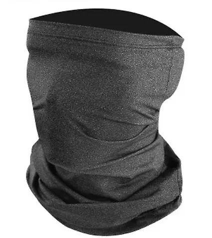 2Pcs black Summer Anti-UV sunscreen ice silk scarf, half face riding mask AZ16292
