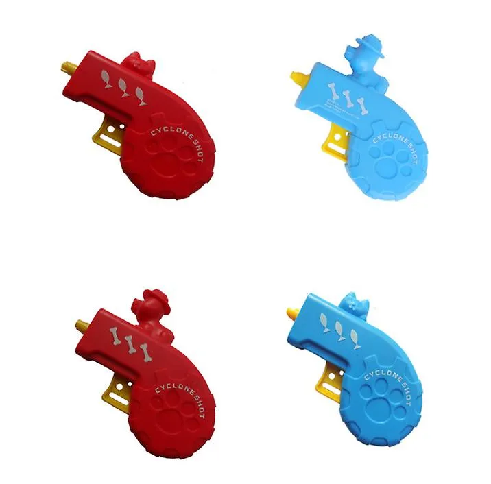 2Pcs blue Colorful UFO Kids toy gun,Children's Nostalgic Toy Colorful Flying Saucer Pet Toy Gun AZ13666