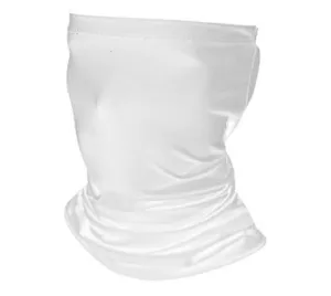 2Pcs white Summer Anti-UV sunscreen ice silk scarf, half face riding mask AZ16296