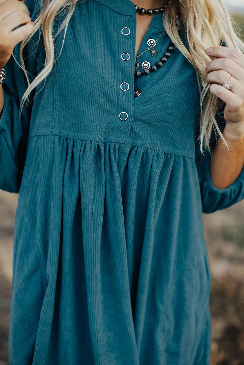 3/4 Sleeve Maternity A-line Dress