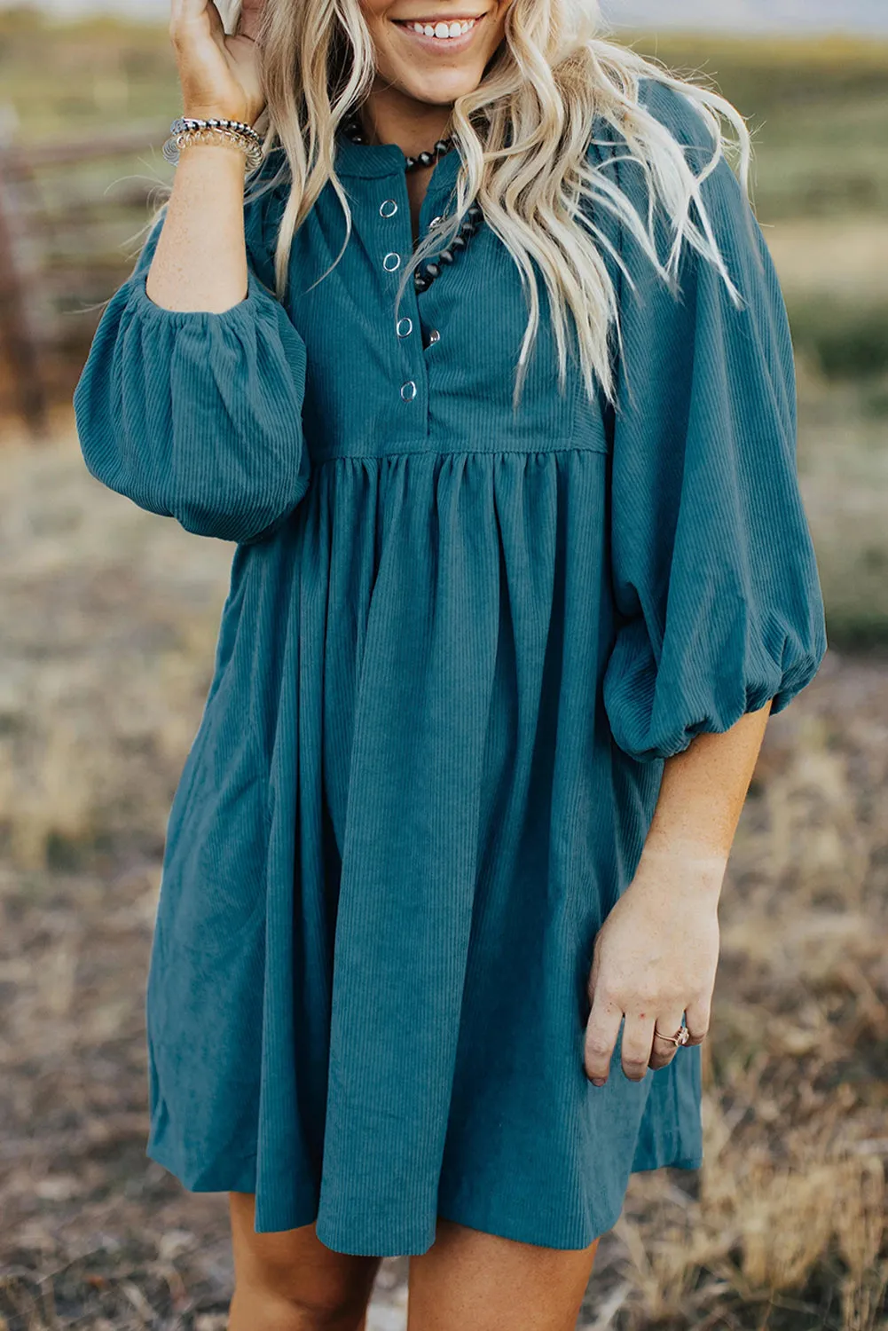 3/4 Sleeve Maternity A-line Dress