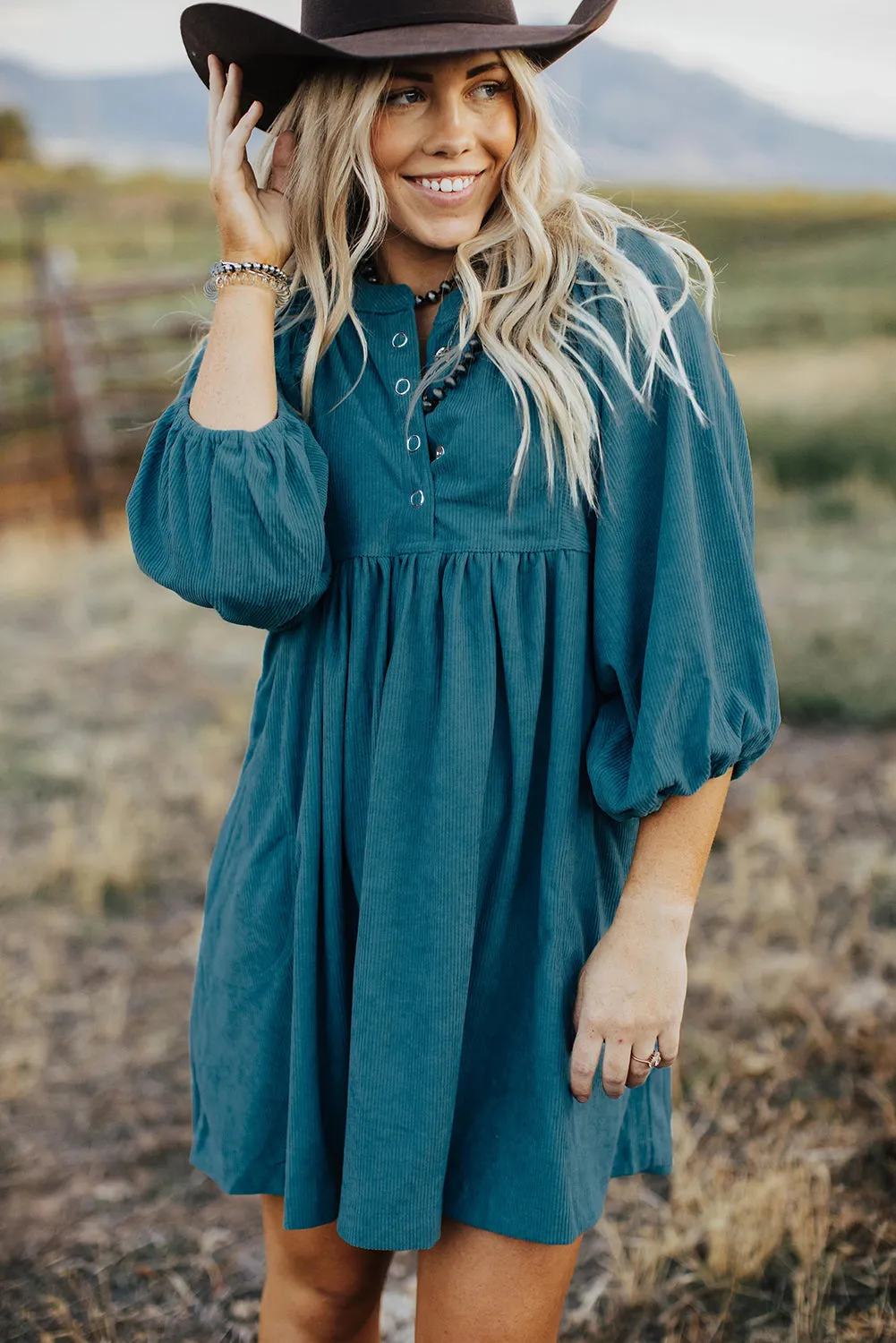 3/4 Sleeve Maternity A-line Dress