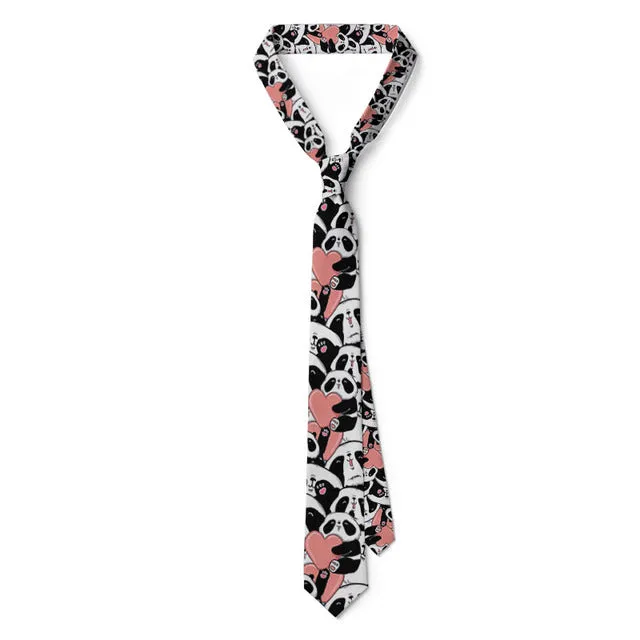 3D Printed Neck Tie Cartoon Cute Mini Dog Party Shirt