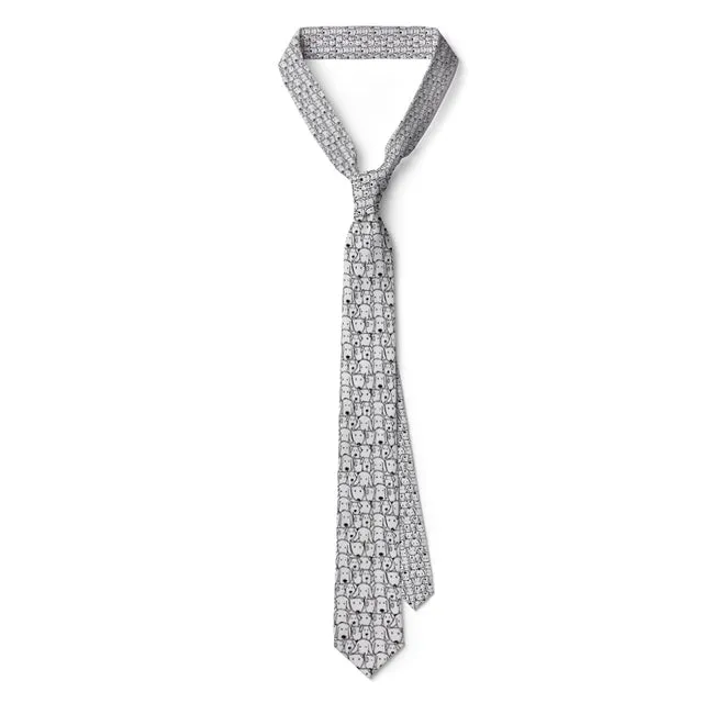 3D Printed Neck Tie Cartoon Cute Mini Dog Party Shirt