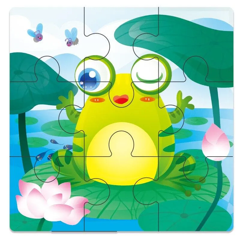 3D Puzzle Wooden Toys For Children Cartoon Animal Vehicle Wood Creative Jigsaw Kids Baby Early Educational Learning Toy