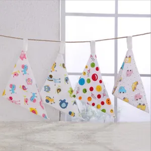 3PCS Baby Cartoon Animals Printed Bibs Baby Accessories Wholesale
