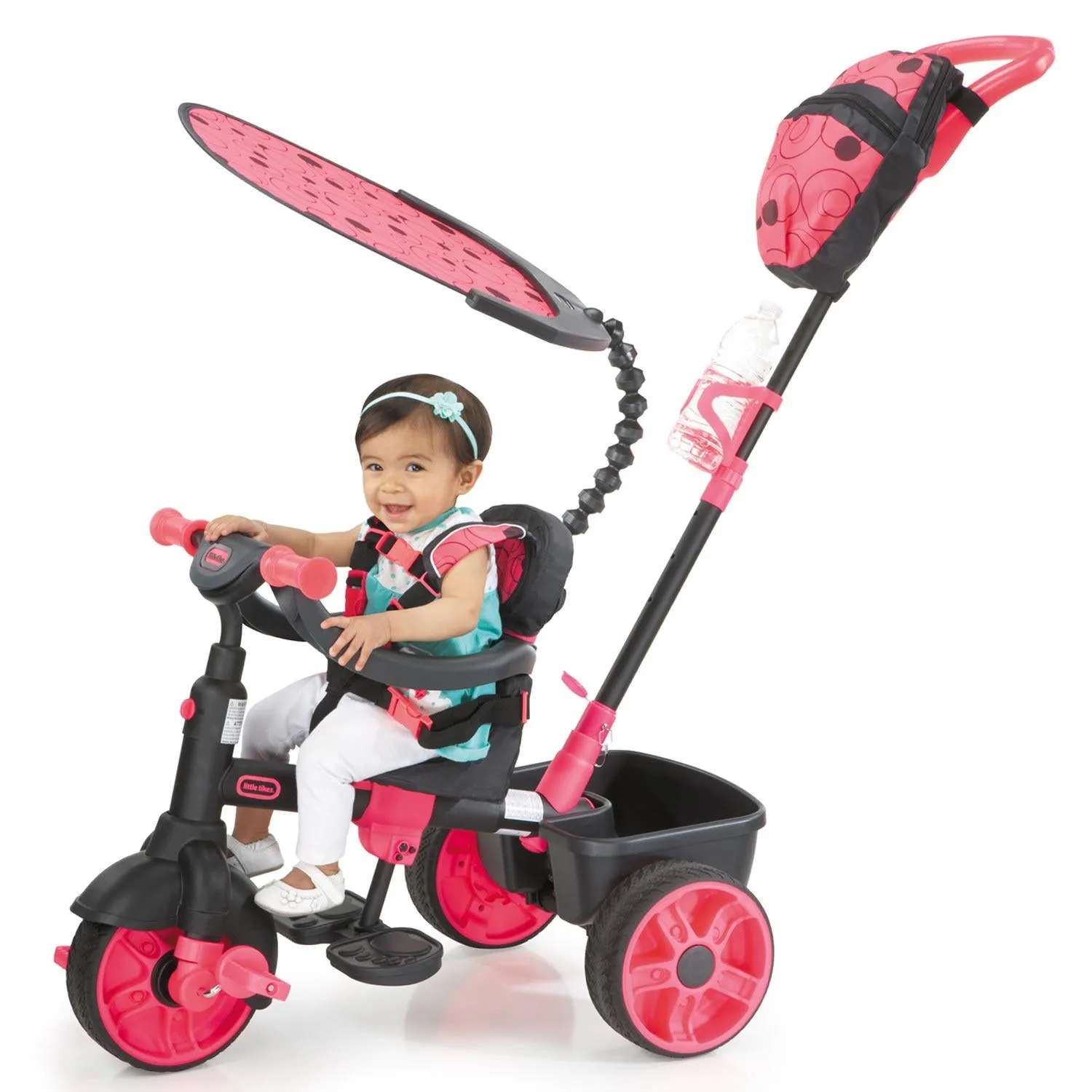 4-in-1 Trike Deluxe Edition - Neon Pink