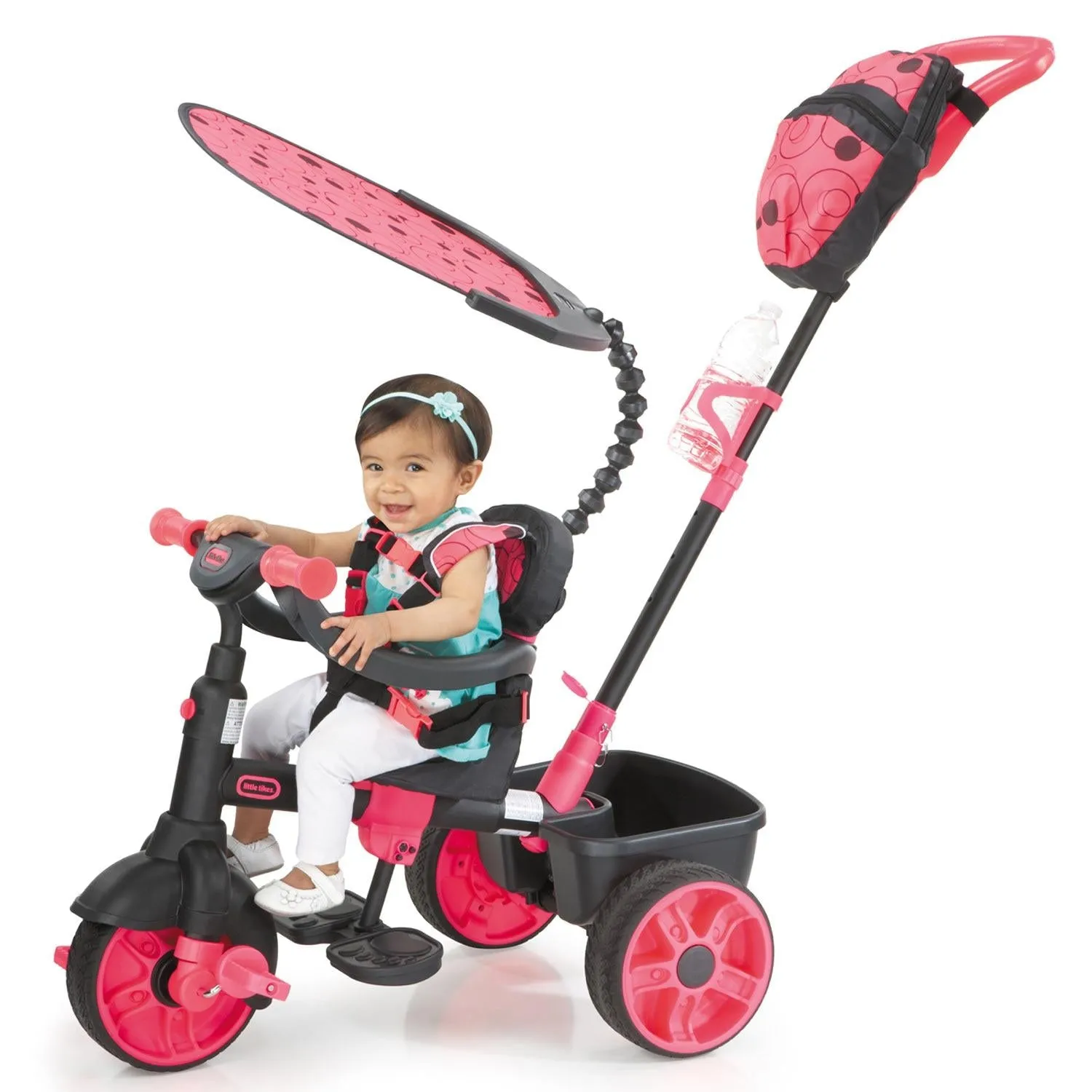4-in-1 Trike Deluxe Edition - Neon Pink