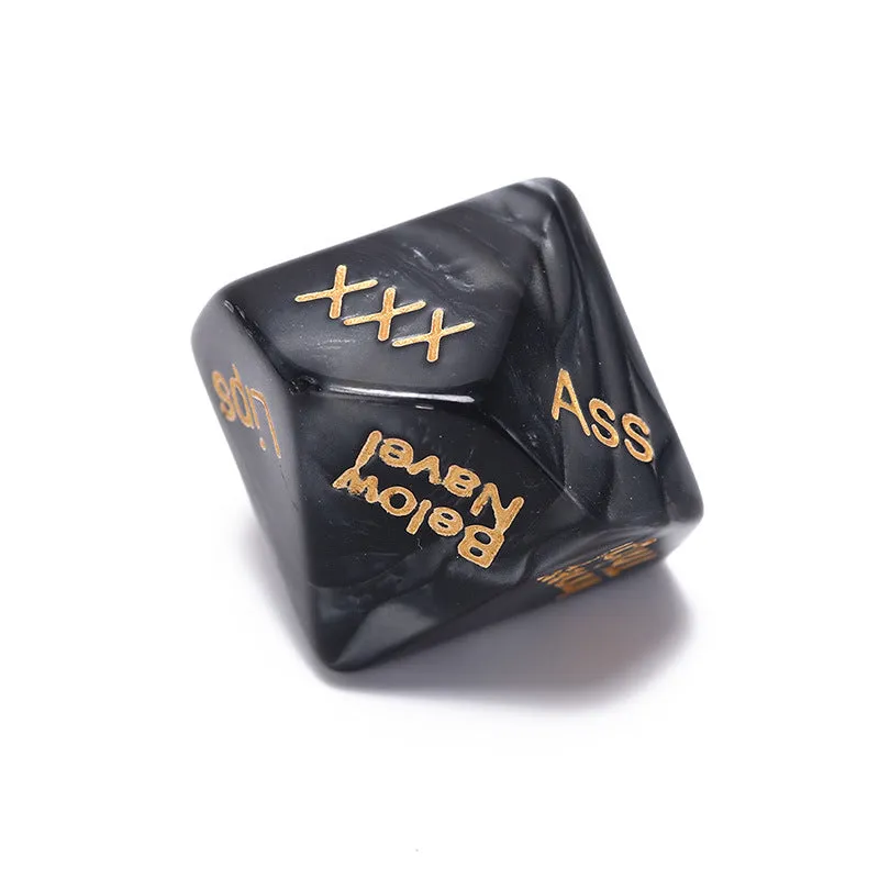 4-Set Sexual Position Dice- Black and Gold Edition