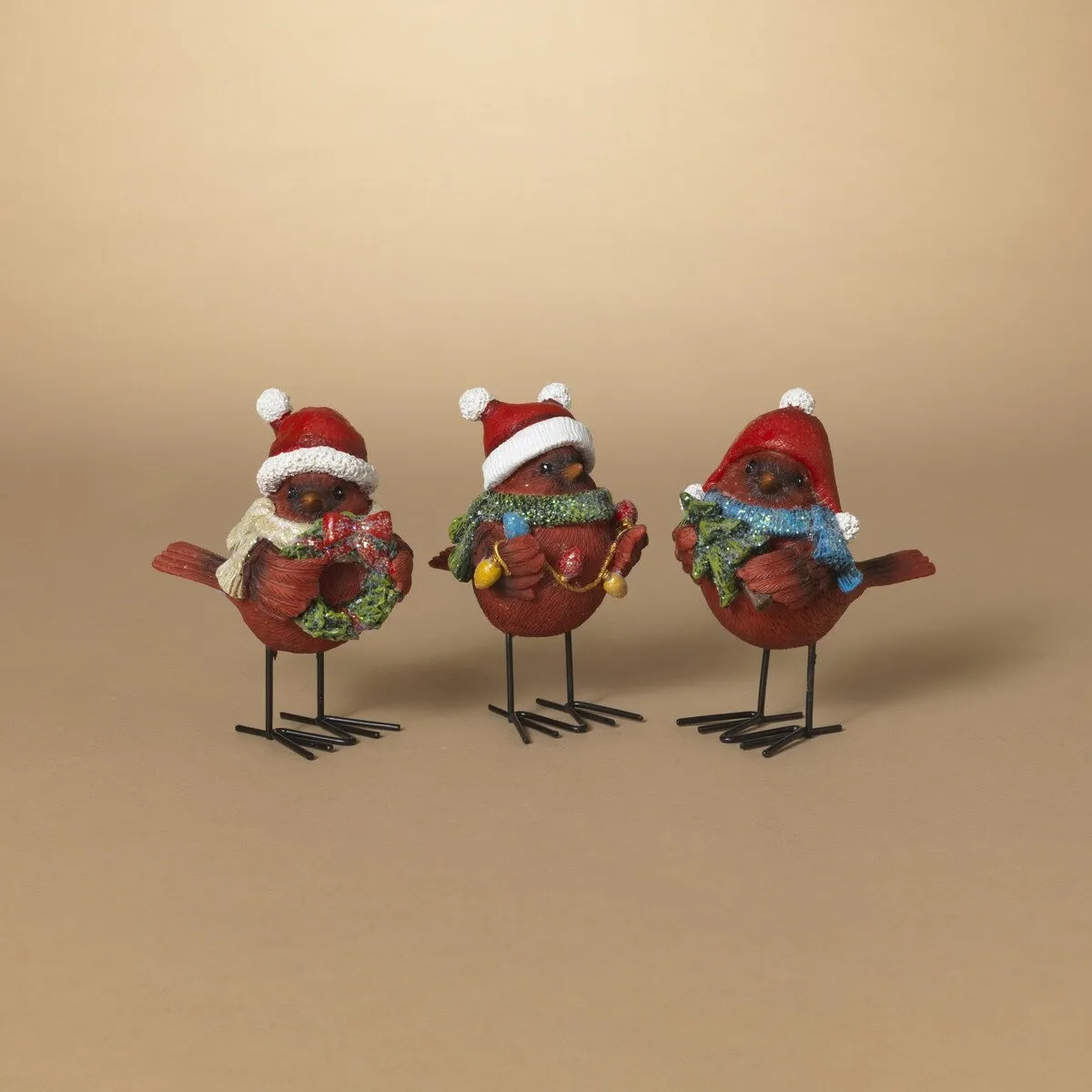 4.5" Christmas Cardinal Standing Decoration