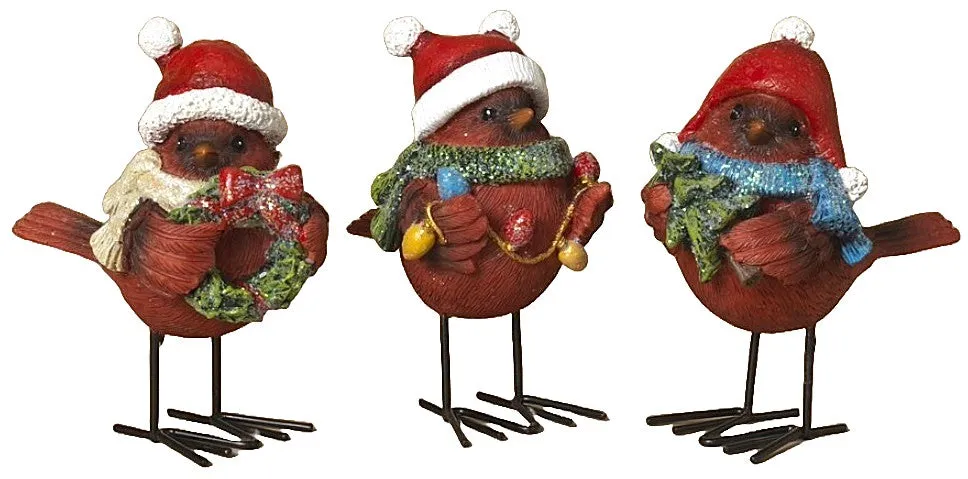 4.5" Christmas Cardinal Standing Decoration
