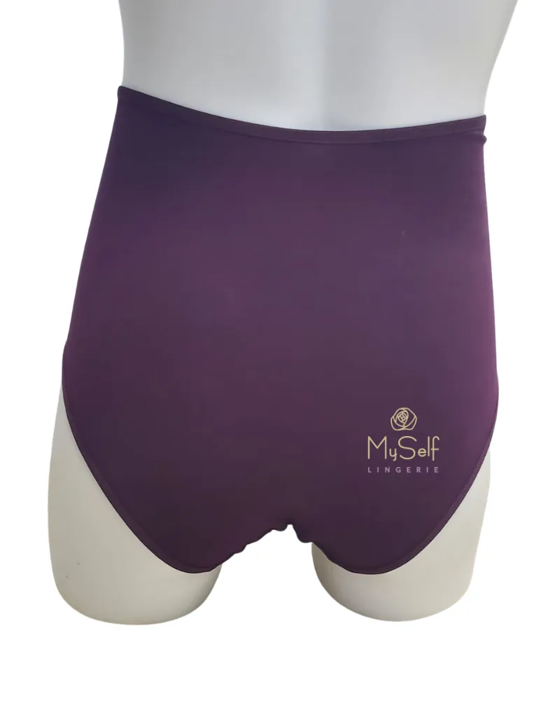540-3 Plum Cotton Maternity Briefs 3 Pack