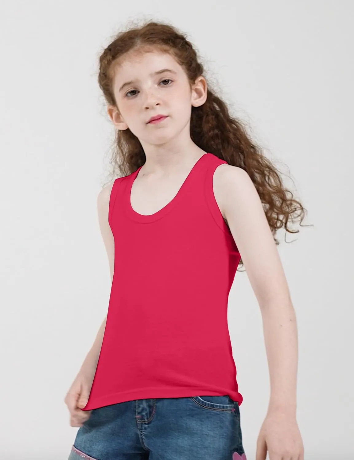 6-Pack Cotton Undershirt Tank Top 100% Cotton Soft Undershirt for Boys and Girls