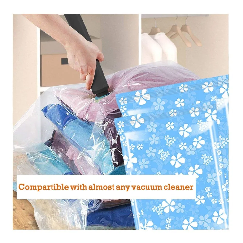 7- 11PCS Thickened Vacuum Storage Bag For Cloth Compressed Bags with Hand Pump Reusable Blanket Clothes Quilt Organizer Travel