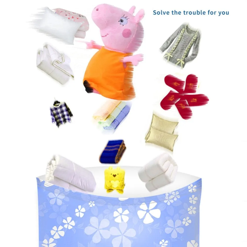 7- 11PCS Thickened Vacuum Storage Bag For Cloth Compressed Bags with Hand Pump Reusable Blanket Clothes Quilt Organizer Travel