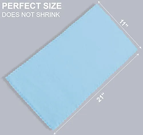 8 Pack Large Burp Cloths for Baby - 20" by 10" Ultra Absorbent Burping Cloth, Hand Washcloths, Newborn Towel - Milk Spit Up Rags - Burpy Cloths for Unisex, Boy, Girl - Burp Cloths Set(Aquamarine)