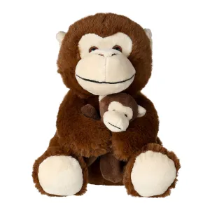 8.7in. Parent-Hugs-Child Plush Toy(Monkey)