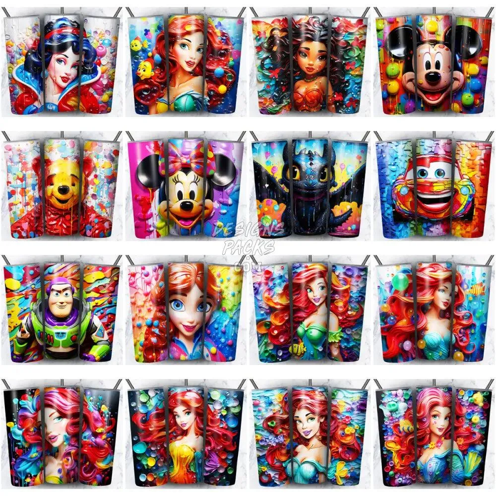95 CARTOON MOUSE Tumbler Wrap Bundle JPG