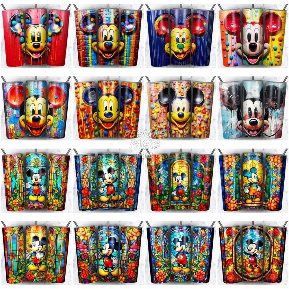 95 CARTOON MOUSE Tumbler Wrap Bundle JPG