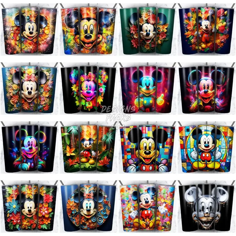 95 CARTOON MOUSE Tumbler Wrap Bundle JPG
