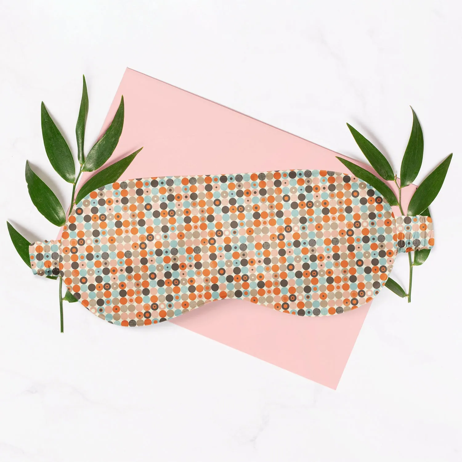 Abstract Retro Sleeping Eye Pad Blackout Eye Cover | Soft Anti-Allergic Eco-Friendly Natural Mulberry Silk Fabric