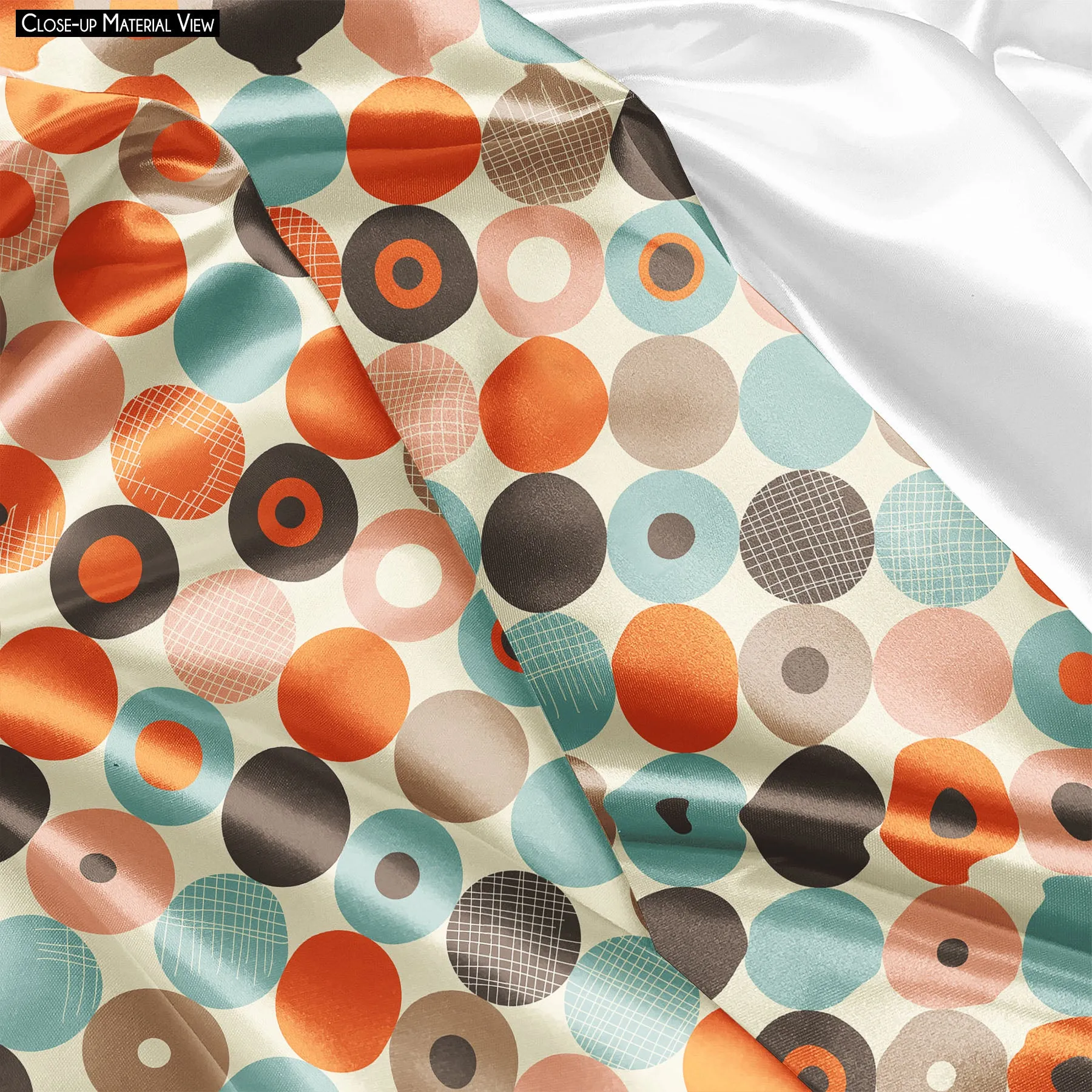 Abstract Retro Sleeping Eye Pad Blackout Eye Cover | Soft Anti-Allergic Eco-Friendly Natural Mulberry Silk Fabric