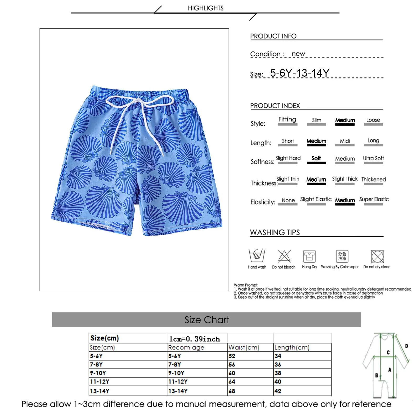 aichilra Boys Swim Trunks with Boxer Brief Liner Compression Anti Swimming Shorts Stretchy Quick Dry Blue Shell 7-8T