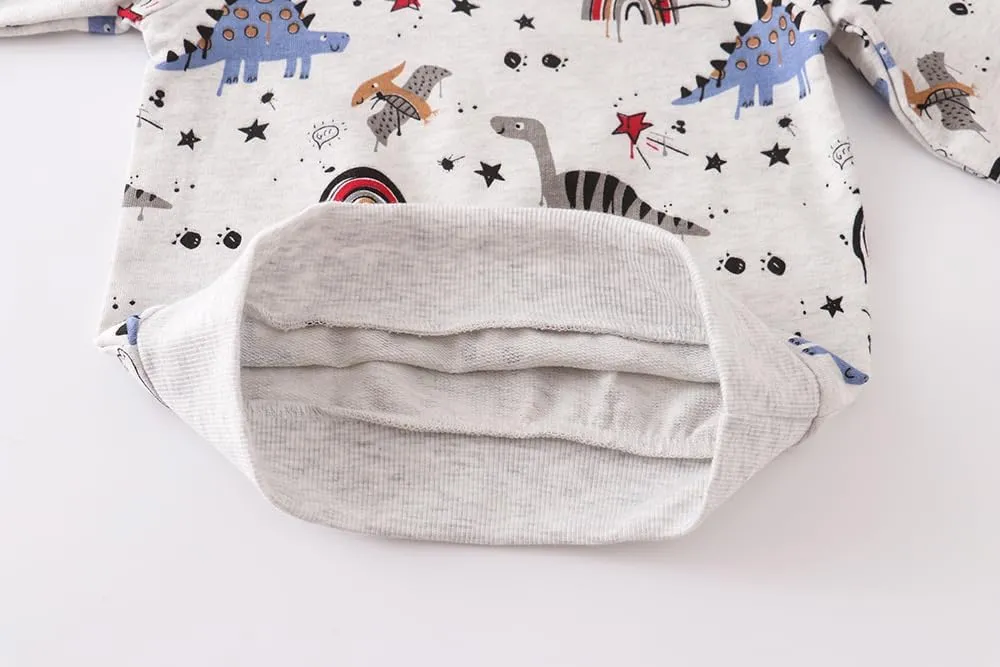 AIWUHE Toddler Sweatshirt Boys Girls Crewneck Pullover Tops Blouse Long Sleeve Cotton T-Shirt Fall Winter Clothes 2-6Y