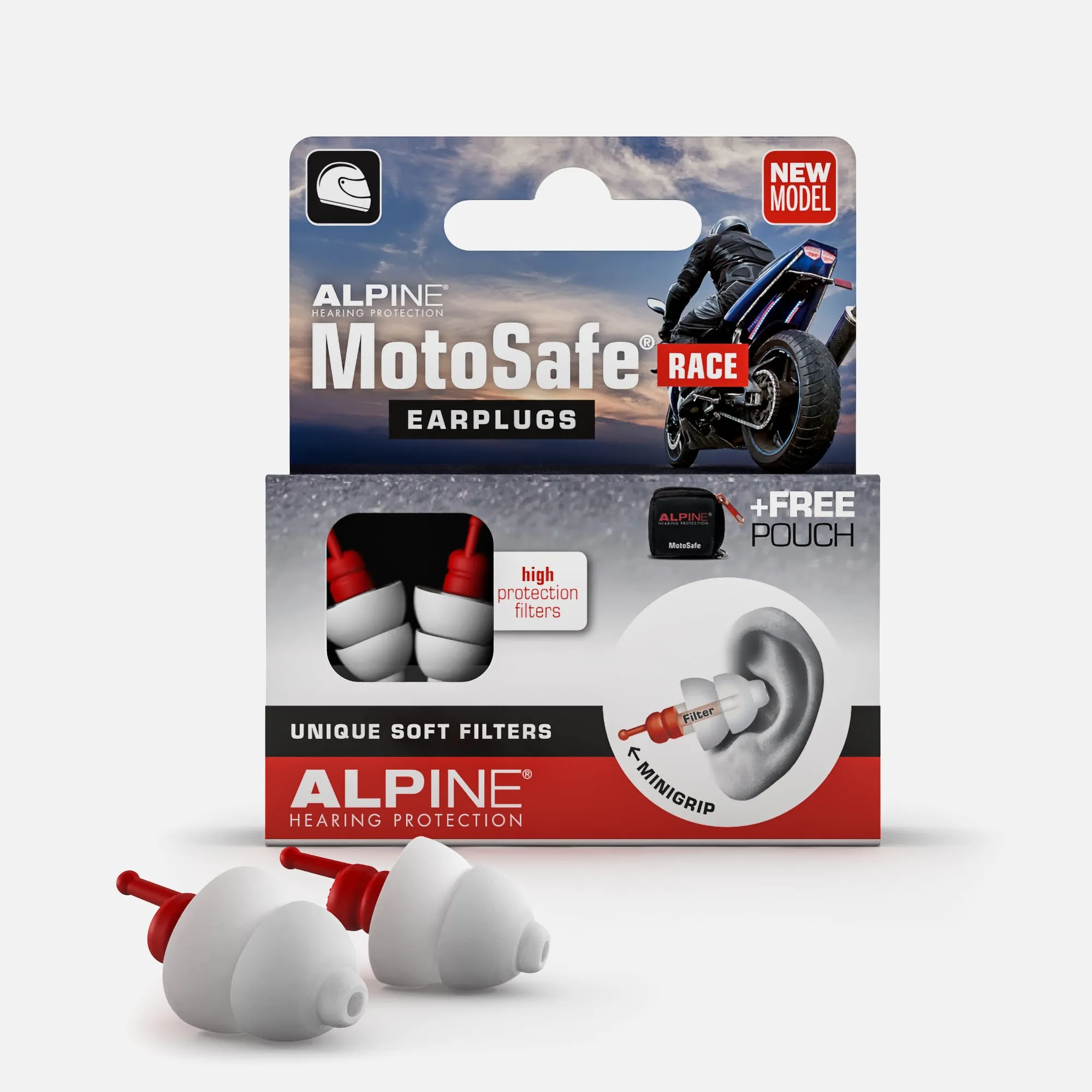Alpine MotoSafe Race Earplugs