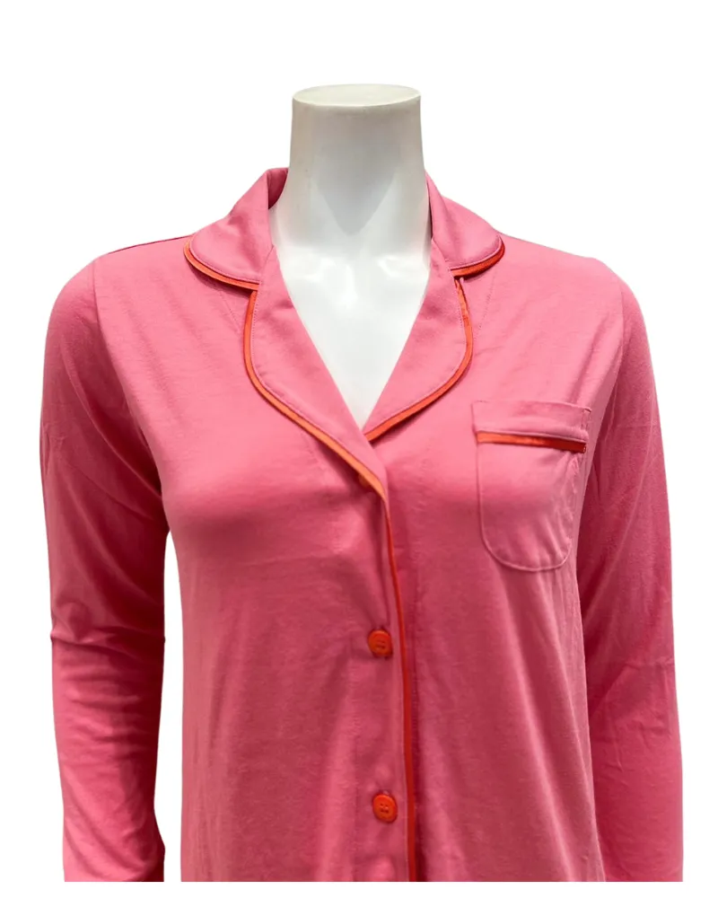 AMORE9644 Venetian Dusk/Sicilian Orange Bella Cotton Blend Pajamas Set
