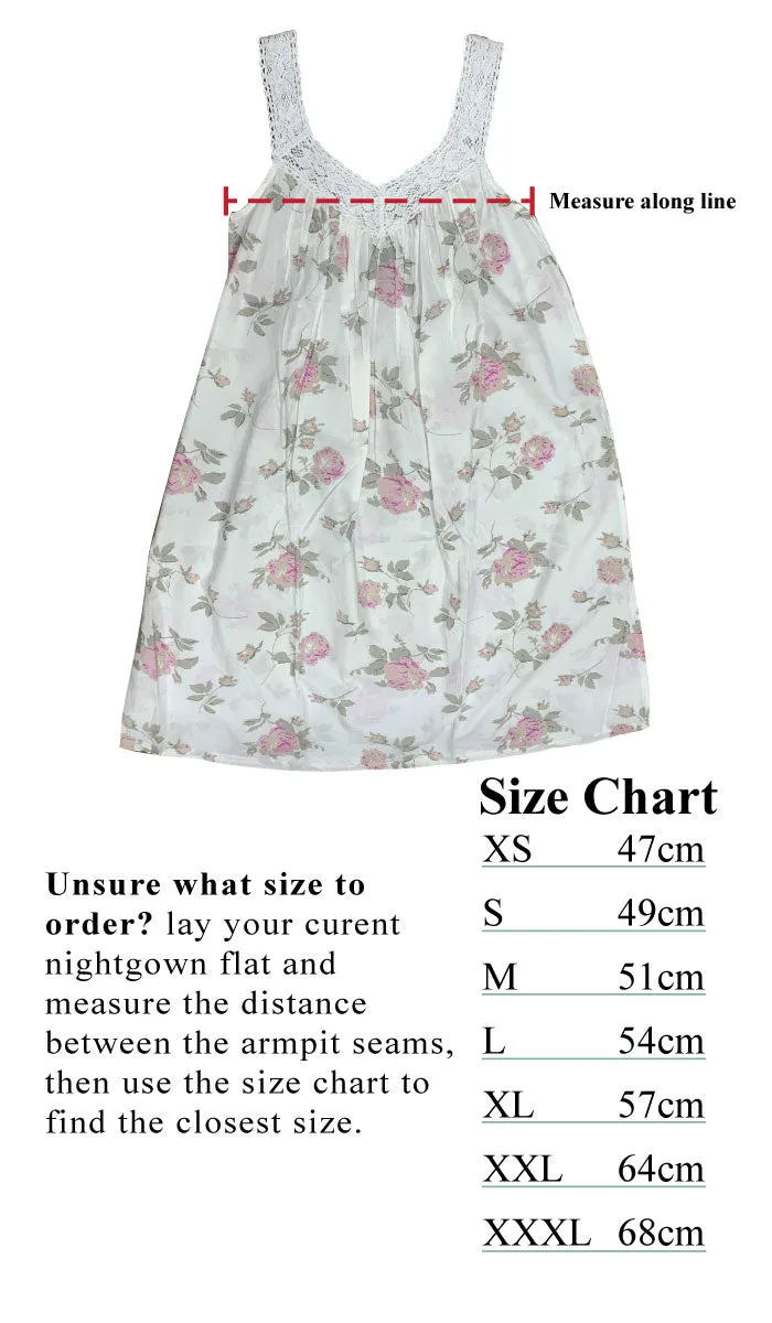 Arabella Carmelina Nightgown in Red and Pink Multicolour MD-410V