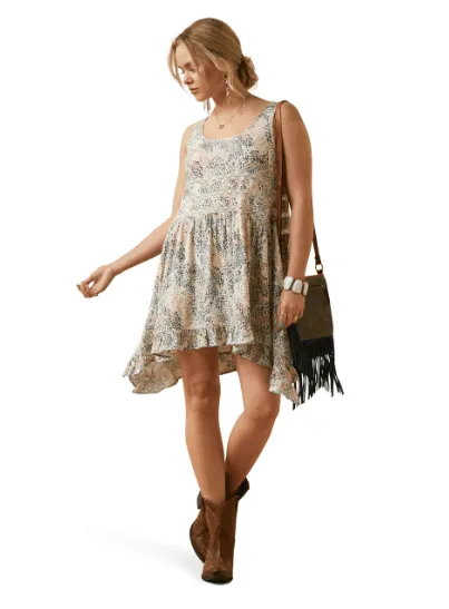 Ariat Women's Cheetah Sweet Spring Western Swing Dress 10044997
