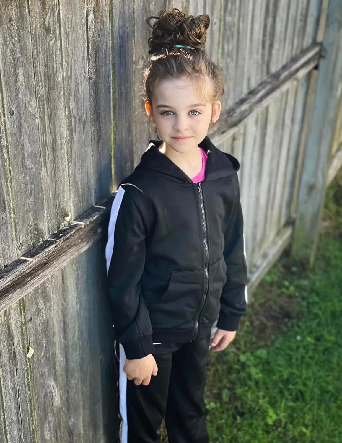 Arshiner Girls Jogger Set 2 Piece Outfits Zip Up Hoodie Sweatsuits