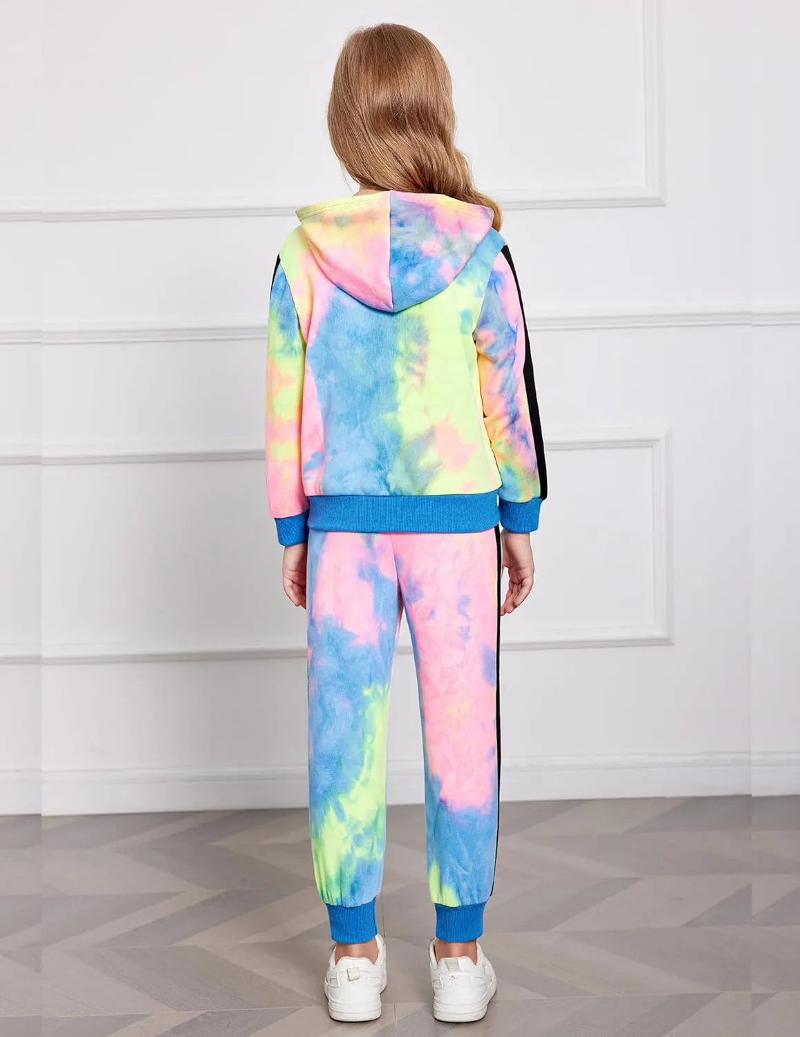 Arshiner Girls Jogger Set 2 Piece Outfits Zip Up Hoodie Sweatsuits