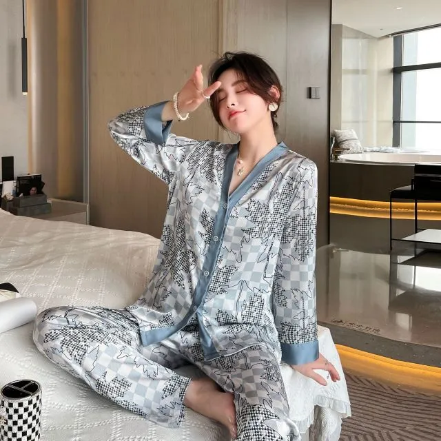 Ashore Shop NEW Womens in home Matching Pajamas Set Luxury Orange Coconut Print Sleepwear