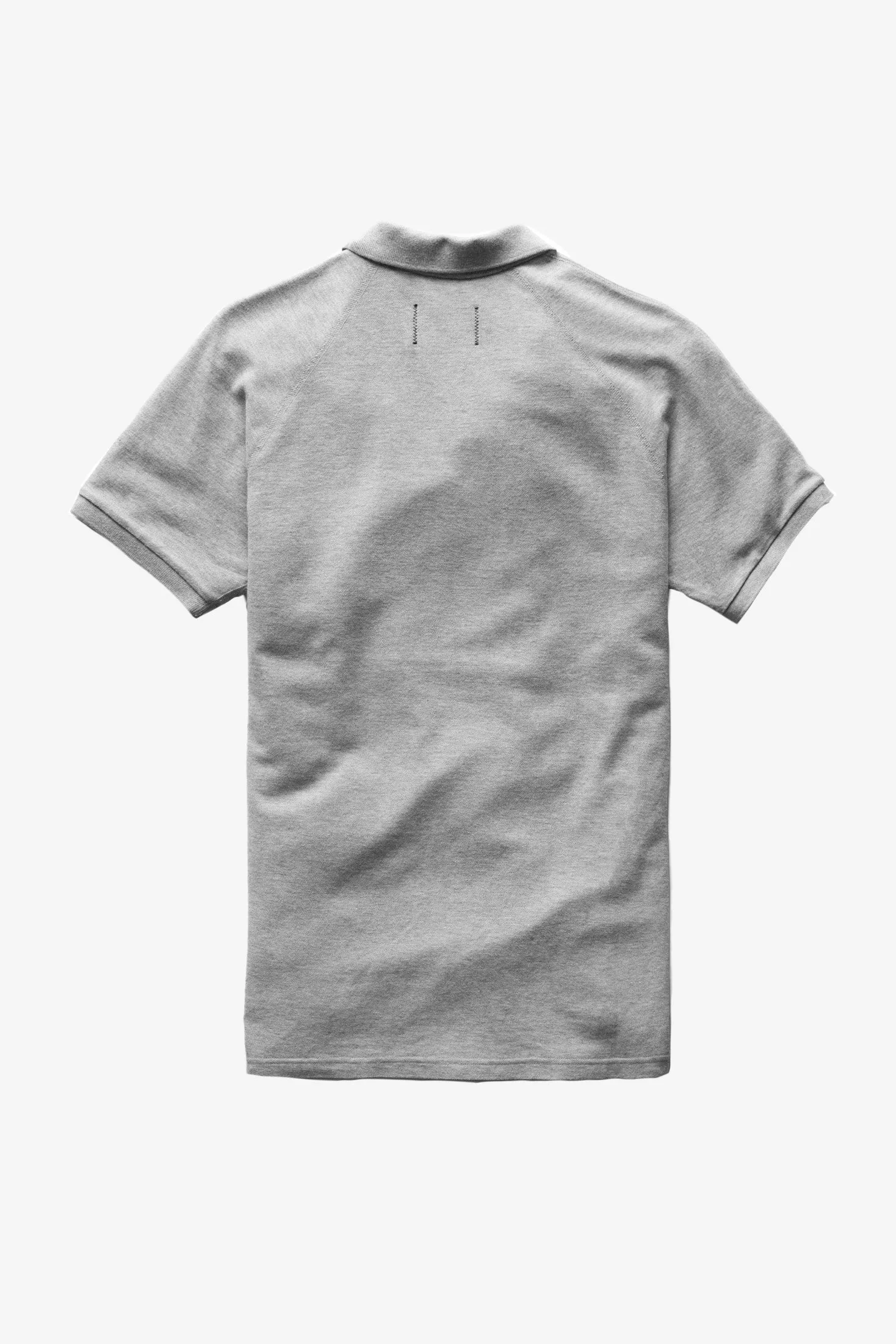Athletic Pique Polo - Grey