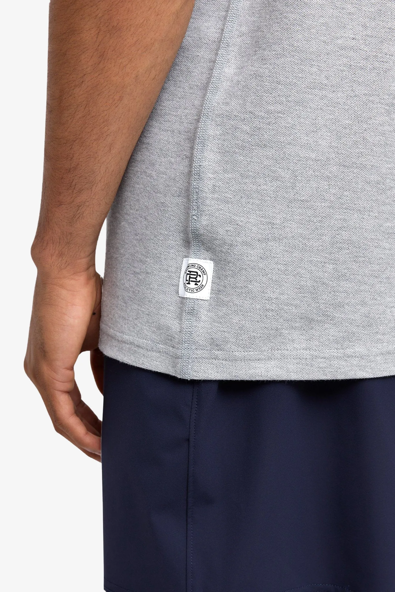 Athletic Pique Polo - Grey