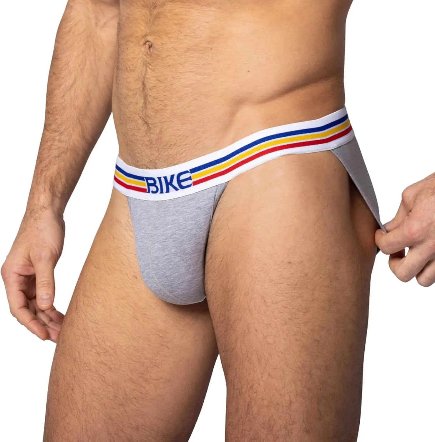 Athletic Stretch Cotton Jock Brief | Soft Cotton Blend for Breathable Comfort | Supportive Open-Back Design