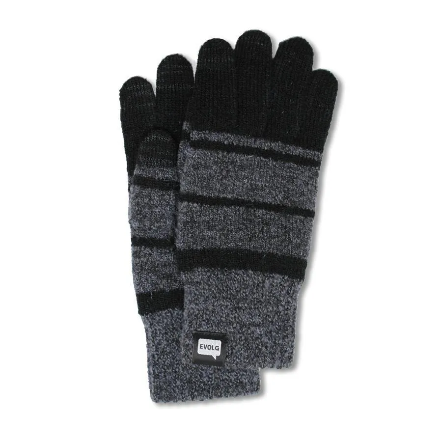 Atlus Knit Golves (Black   Charcoal)