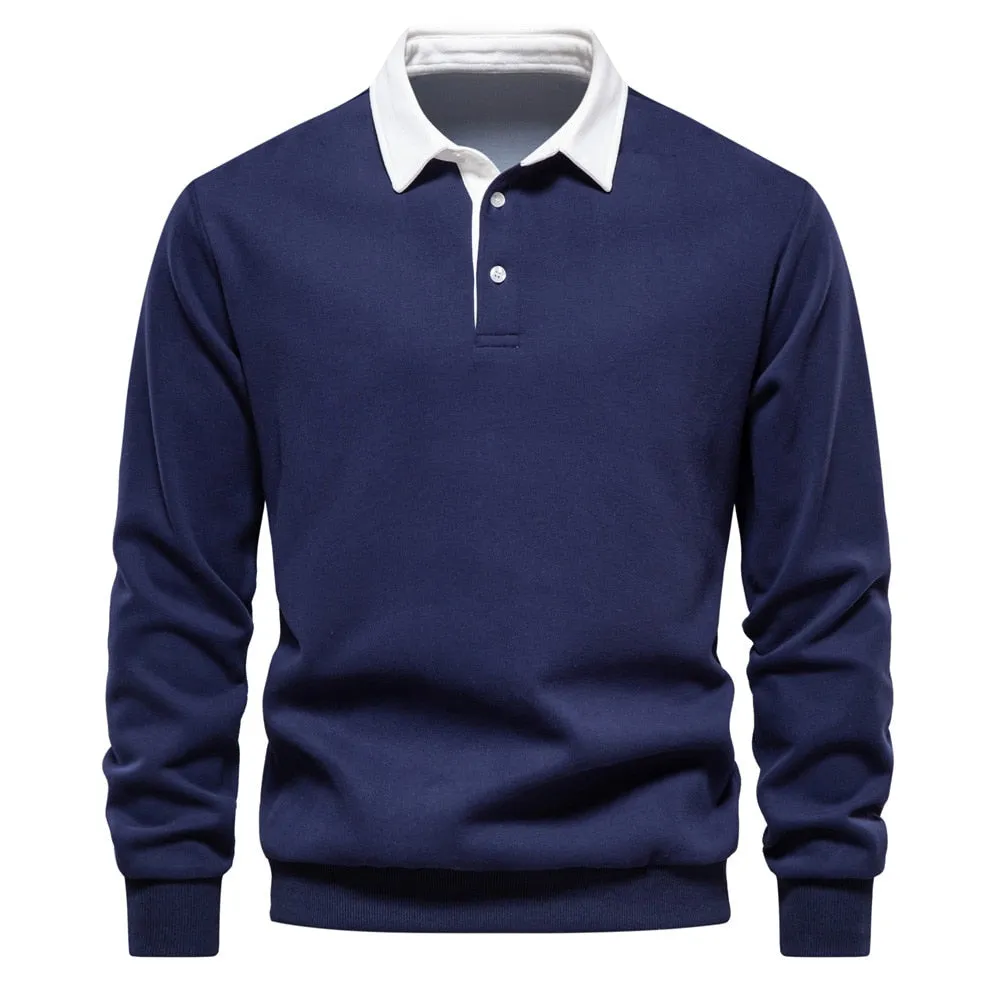 Austin™ | Men’s Long-Sleeved Polo Sweatshirt